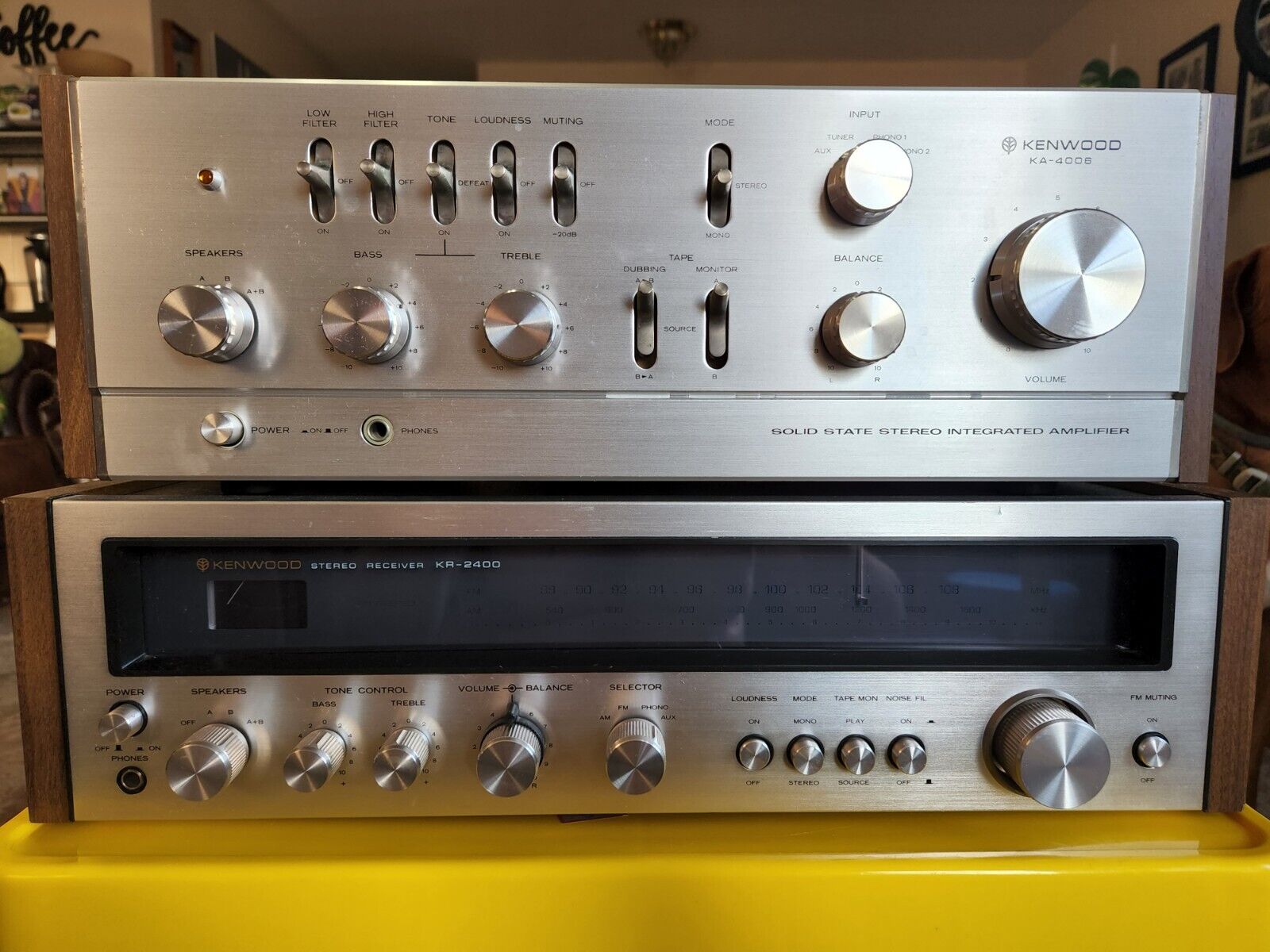 Kenwood KR-2400 AM-FM Stereo Tuner Amplifier-ЯПОНИЯ УСИЛИТЕЛЬ ПРИЁМНИК-70 Х.