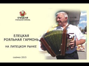 Александр Горлов (елецкая рояльная гармонь) на Липецком рынке (2015)