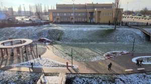 Город Грязи и его набережная зимой