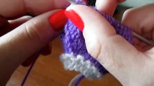 МК Детское платье спицами 2часть