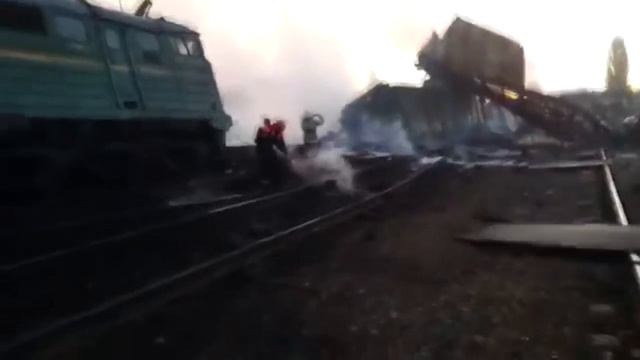 От случайного взрыва на железной дороге. Подрыв железной дороги.