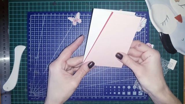 Мастер-класс простая весенняя мини открытка своими руками на любой праздник. Скрапбукинг