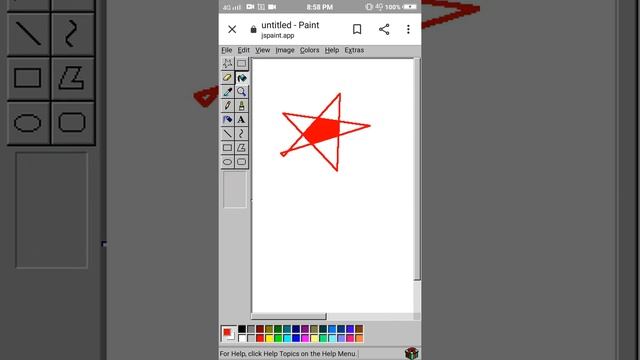 How to start MS Paint in mobile phone