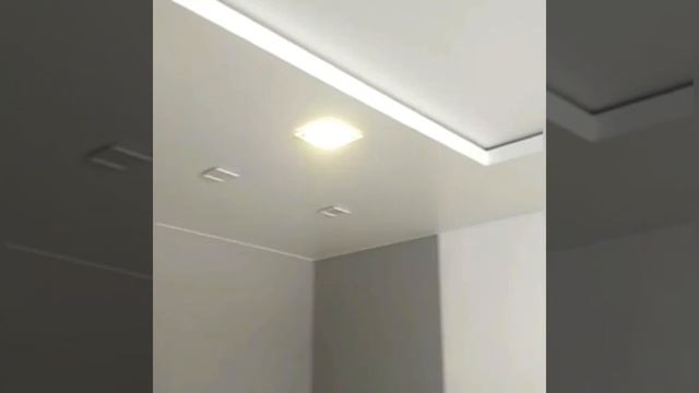 Натяжной двухуровневый парящий потолок смотреть онлайн