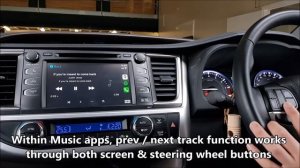 Toyota Kluger Grande - Apple CarPlay & Android Auto Integrated