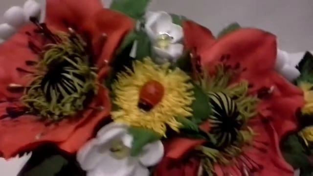 Ободок с маками и одуванчиками из фоамирана(работа Ангелины Кодрян) смотреть онлайн