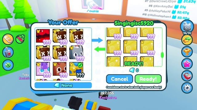 HUGE CAT + MYTHICAL GIFT! | Pet Simulator X Roblox Trading Montage | #4 смотреть онлайн