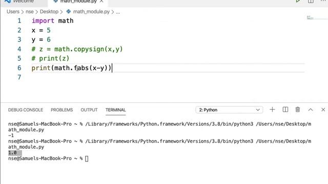 Built-in Modules in Python | Math Module