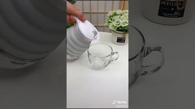 foldable electric kettle. please subscribe to my channel for more kitchen utensils. easy kitchen