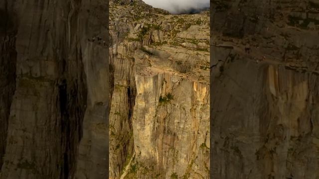 Pulpit Rock Preikestolen or Prekestolen Norway Amazing place in Norway #shorts