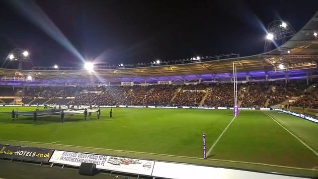 KC Stadium Light Show - Hull FC V Salford 5-2-16 in HD смотреть онлайн