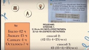 Урок 48. Решение составных задач разными способами.