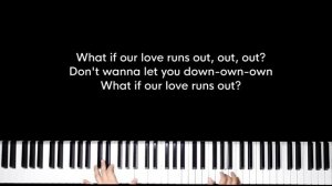 Love runs out - Martin Garrix, G-Eazy, Sasha Sloan (Original Key Karaoke) - Piano Instrumental Cove
