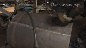 Делаю печь для казана из металла