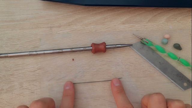 Бусина на дреды .  Дредобусина из полимерной глины