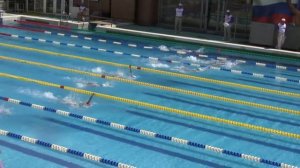 Сильнейший заплыв. 50м на спине. Девочки 10 лет