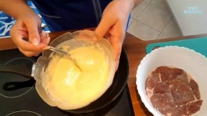 Как приготовить вкусную и сочную Говяжью печень .Печень в Кляре .ВКУСНО, ПРОСТО И БЫСТРО .