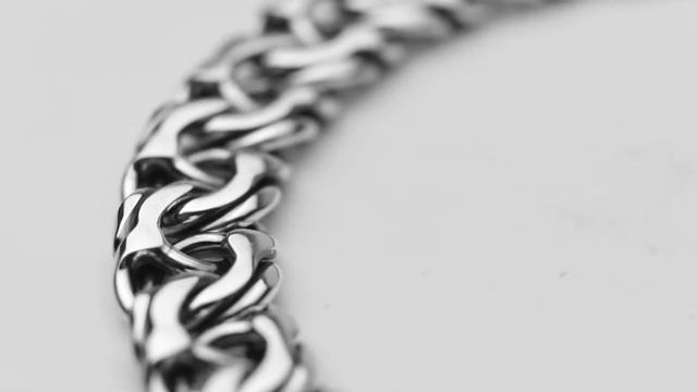 Серебряный браслет плетения "Вывернутый московский бисмарк" смотреть онлайн