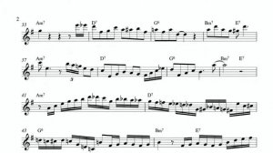 Charlie Parker – Perdido (Eb) Transcription