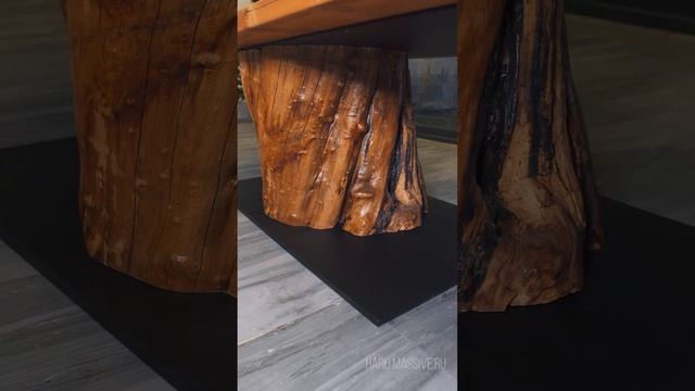 Стол из пня / Wood epoxy table