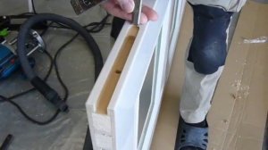 Шаблон СтройПрофи, врезка ригеля,весь процесс, двери белый глянец