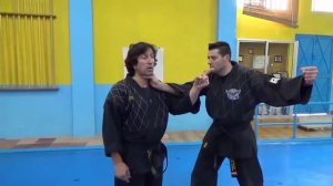 COMO REACCIONAR A UN AGARRE DE CUELLO FRONTAL CON GOLPE, 3 LUXACIÓN, HAPKIDO 2016