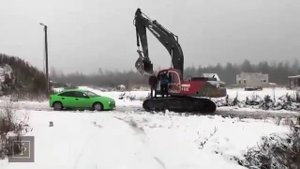 Влал  я снимал как машины ломают