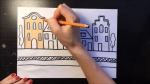 Рисуем сказочные домики