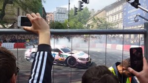 Mercedes C63 AMG DTM Burnout Show - Nagy Futam 2017