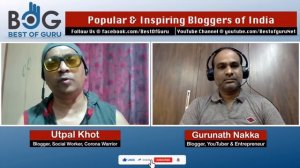 Online Video Interview with Utpal Khot | Top Indian Food & Lifestyle Blogger | Social Worker