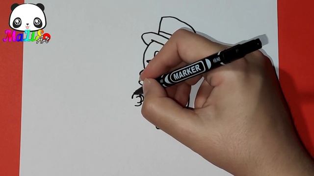 Рисуем снеговика! How to draw a snowman! Новогодние рисунки! Как нарисовать снеговика!