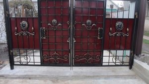 Кованые ворота "Лев"