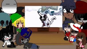 Creepypasta and Pokemon trainer React To Hypno's Lullaby V2 Part 1 || ⚠️Jumpscare Flash⚠️ ||
