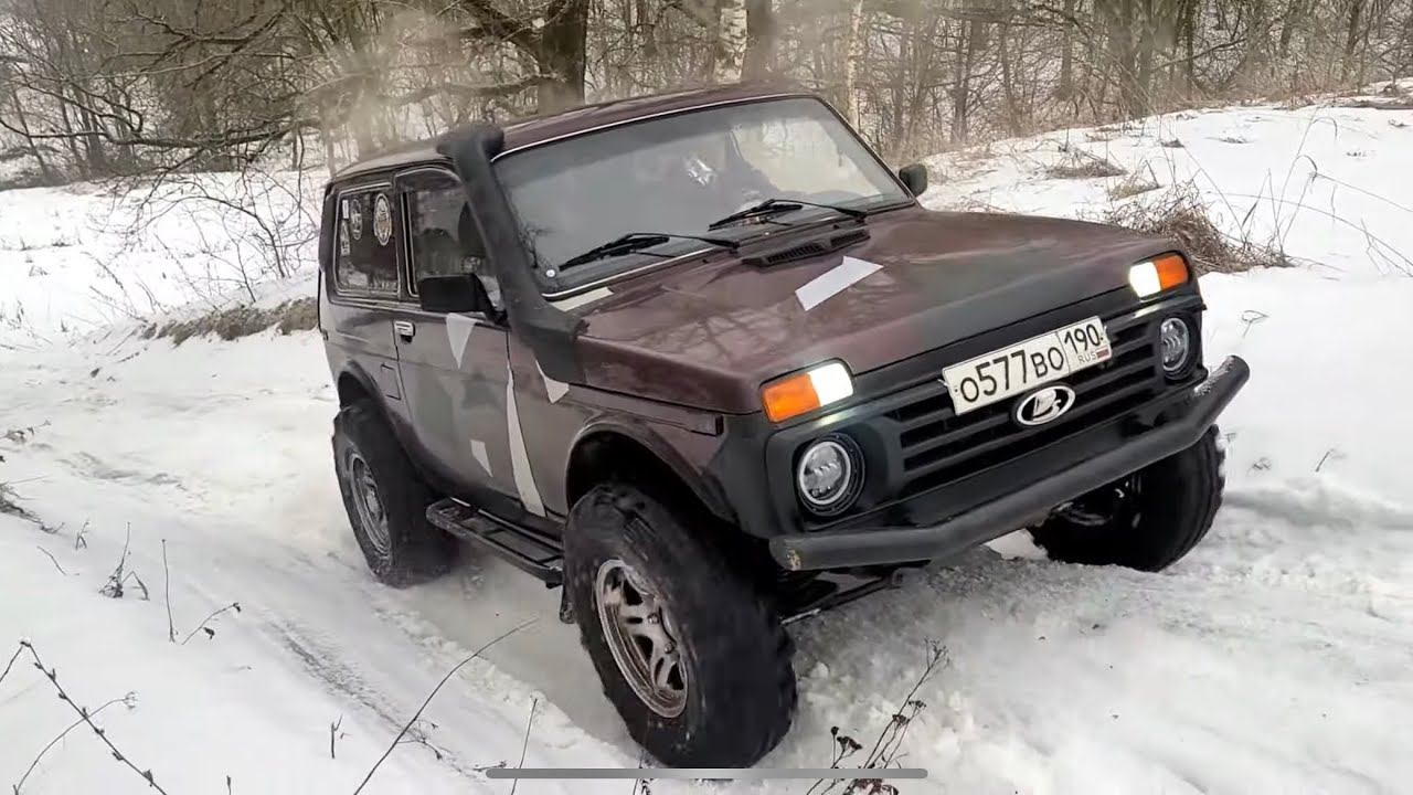 Зимняя прогулка по несложному маршруту. Subaru Forester, Niva, УАЗ, Nissan Patrol и др. смотреть онлайн