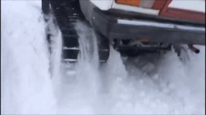 Самодельный снегоход. Буран. Обзор снегохода. Танк.