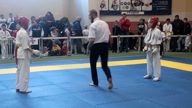 Кёкушинкан каратэ | Чемпионат Гродненской области 2018 | Мальчики 10-11 лет до 40 кг смотреть онлайн