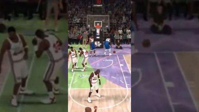 LeBron Dunking over Karl Malone