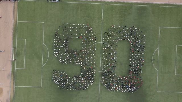 Флешмоб "90 лет БГУ" на День здоровья (Стадион БГУ) - 28 сентября 2022 г. смотреть онлайн