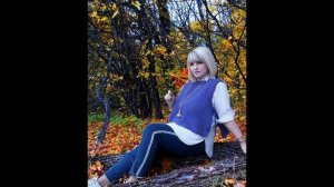 Вязаная жилетка спицами // МК