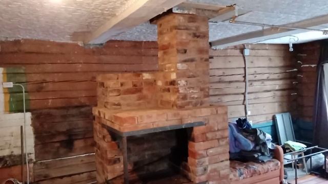 Печь из б/у кирпича для постоянного проживания.