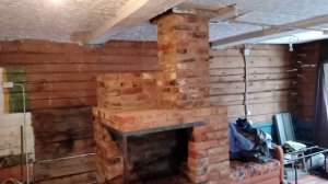 Печь из б/у кирпича для постоянного проживания.