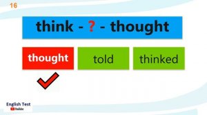 Irregular Verbs Quiz for Kids