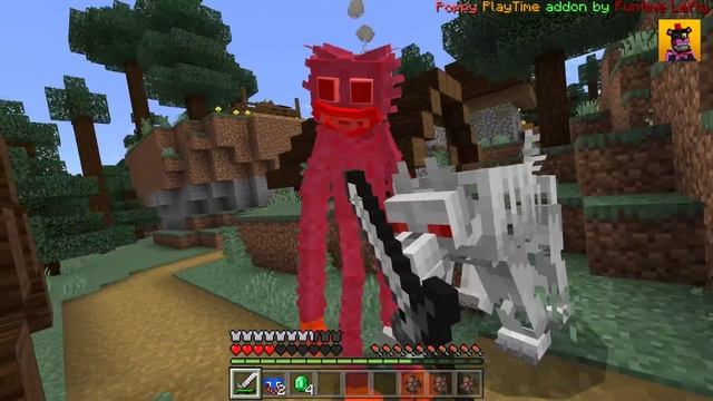 Minecraft GIANT HUGGY WUGGY APPEAR IN OUR HOUSE IN MINECRAFT MOD / SCARY MOBS !! Minecraft Mods смотреть онлайн