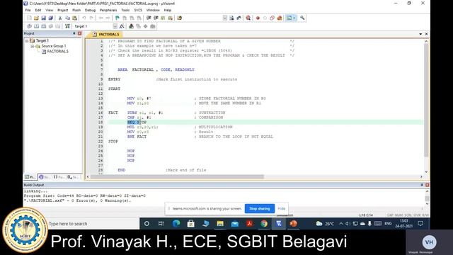 Experiment 5 ALP to find factorial given number смотреть онлайн