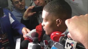 LB Raekwon McMillan following Ohio State's 30-27 win over Michigan - ELEVENWARRIORS.COM