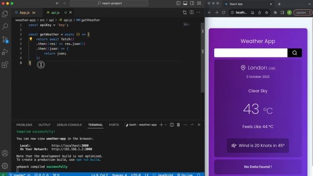 ? Weather App React js in Hindi смотреть онлайн