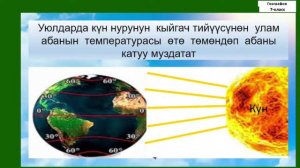 7-класс | География | Атмосфера. Жердин климаттык алкактары