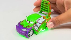 Light Up Deluxe Die-Cast Set Tuners DJ WIngo Lightning McQueen Mater Disney Pixar Cars Toons Toys