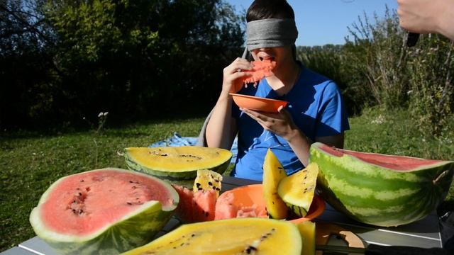 Стоит ли покупать желтый арбуз? Битва арбузов: Желтый VS Красный. Каков на вкус желтый арбуз? смотреть онлайн