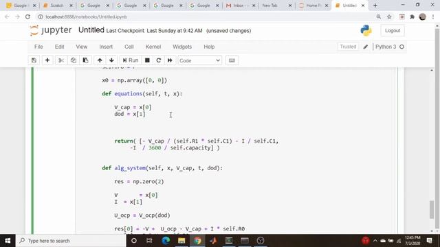 Differential Algebraic Equations: Solving constrained differential equations in Python смотреть онлайн